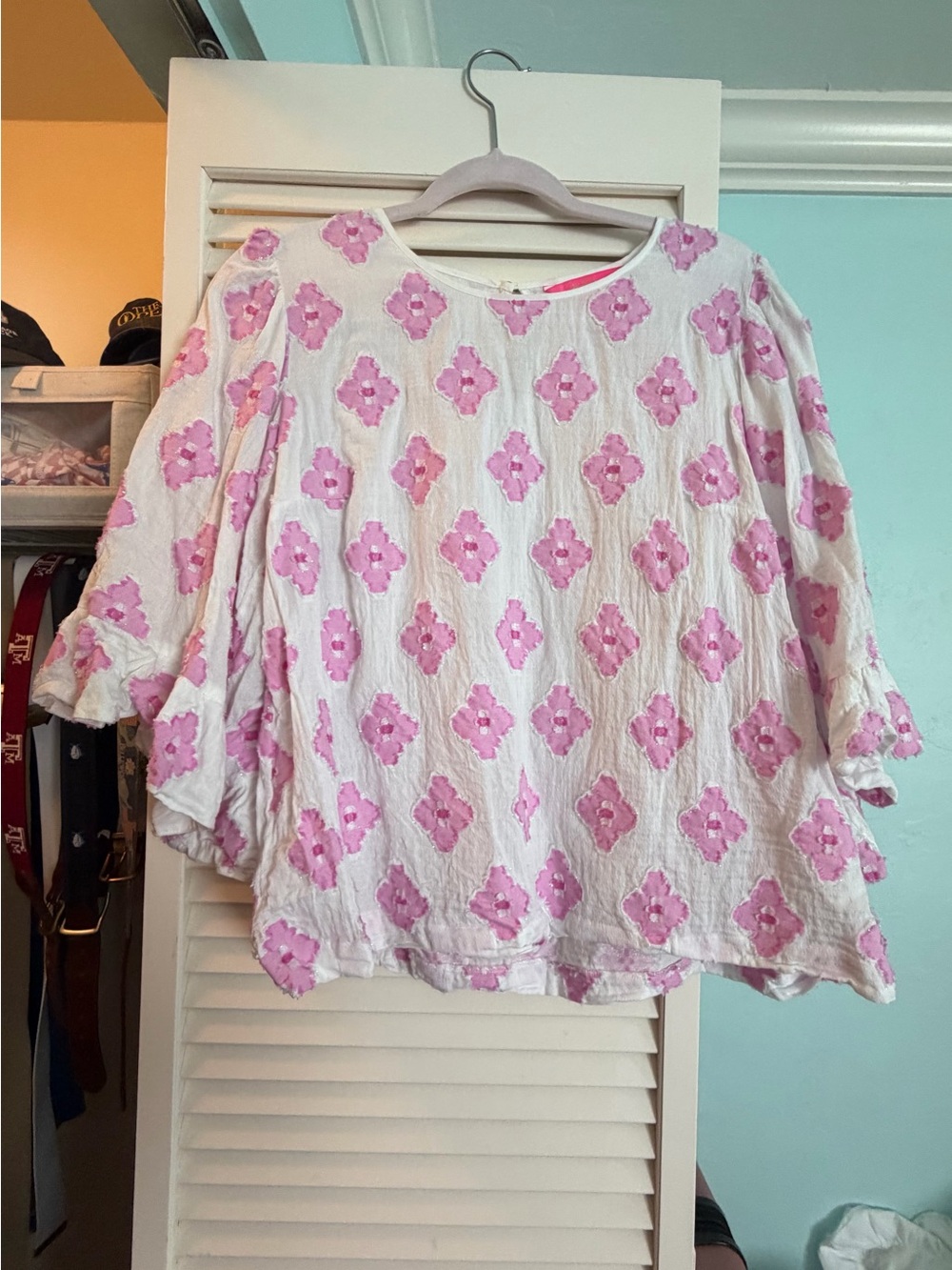 Lilly Pulitzer Women's Pink Floral Embroidered Top - Brand
